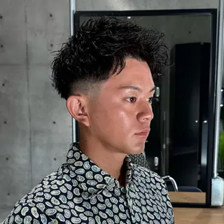 ショート METS CRAFT HAIR所属・原宿メンズ/パーマ/ フェード/REOのヘアスタイル