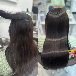 ロング 山崎結菜 🫧透明感カラーのヘアスタイル