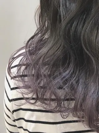 セミロング 似合わせ艶髪カラー ❤️ハダユミのヘアスタイル