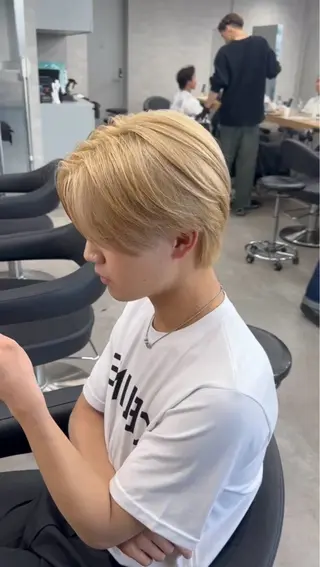 ショート カラー パーマ 福井祥太／海外風 /プードルパーマのヘアスタイル