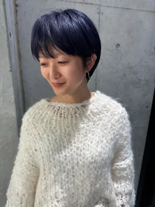 ショート カラー ヘアアレンジ ミニボブ/ブリーチ 🌈MISATOのヘアスタイル