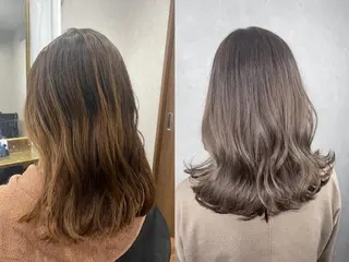 セミロング _White所属・ＳＨＩ ＺＵのヘアスタイル