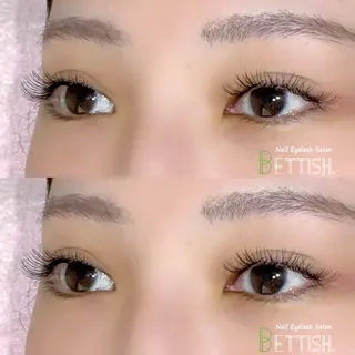 マツエク・マツパ BETTISH🩵 SERIのマツエク・マツパデザイン