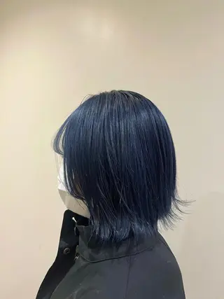 カラー 森田翔斗 顔周りレイヤーのヘアスタイル