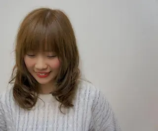 セミロング カラー 大島 智志のヘアスタイル