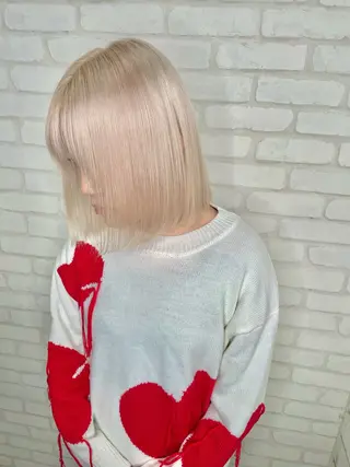 ミディアム ブリーチ指名 No１🏆RENのヘアスタイル