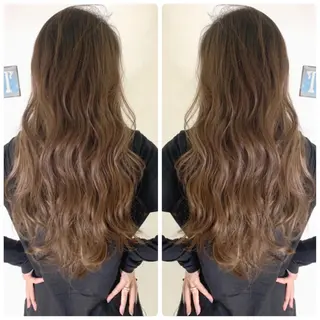 ロング カラー 京都大人女性ショート 徒歩1分/秋山のヘアスタイル