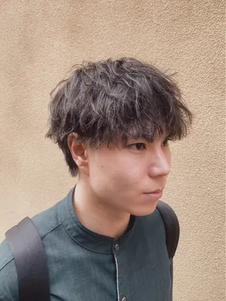 ショート パーマ メンズ メンズ/スパイキー ショート/isseyのヘアスタイル