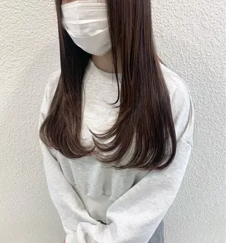 ロング カラー ヘアアレンジ MINAMl 🌿のヘアスタイル