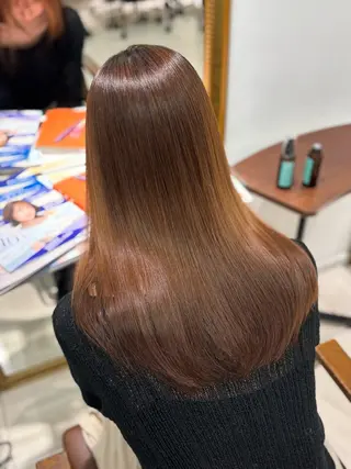 セミロング 縮毛・髪質改善🩰 mai🐰ྀི🤍のヘアスタイル