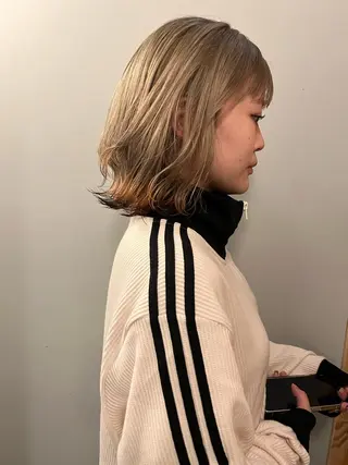 ミディアム ショート/ボブ /パーマ🌿柏原良亮のヘアスタイル