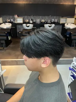 ショート メンズパーマ 毛流れ/シャドウのヘアスタイル