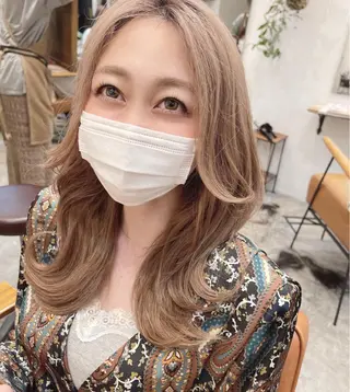 ロング カラー ヘアアレンジ DX SHARE SALON 原宿店所属・レイヤーカット/ 田中 しょうのヘアスタイル