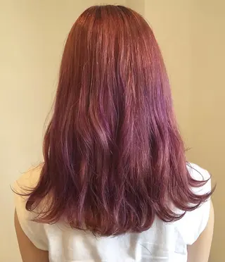セミロング カラー ヘアアレンジ 永井 亜実のヘアスタイル
