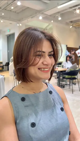 ショート カラー ⭐️似合わせボブ ⭐️かえでのヘアスタイル