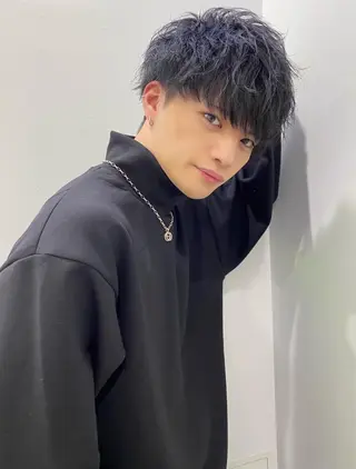 パーマ メンズ 大人っぽ♡上品な暖色 ♡ブリーチなし♡のヘアスタイル