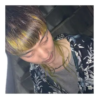 ショート カラー ヘアアレンジ メンズ ange☞ soutaのヘアスタイル