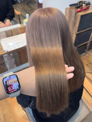 カラー 韓国/レイヤー/ 顔まわり/ユズキのヘアスタイル