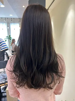 ロング カラー hub hair レイヤー/透明感のヘアスタイル