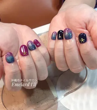 ネイル 沖縄市ネイルサロン エメラルドアイルのネイルデザイン
