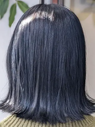 セミロング カラー 髪質改善＆白髪ぼかし カラー♡店長みやけ♡のヘアスタイル