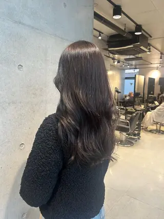 セミロング カラー 【銀座】艶髪/上品な カラー特化/涼/駅近のヘアスタイル