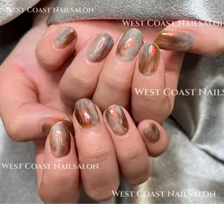 ネイル リボン、ガーリー パーツ放題専門店のネイルデザイン