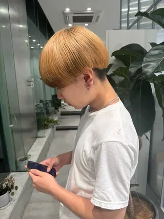 メンズ ひかり／ベージュ ／似合わせカットのヘアスタイル