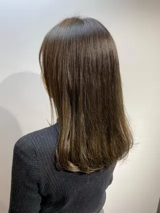 セミロング カラー 🫧縮毛矯正🫧ai hara🫧表参道のヘアスタイル