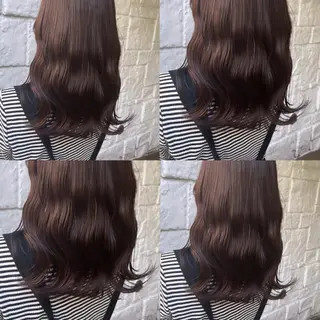 セミロング カラー カジュアルを女っぽく 𝗮𝘆𝗮𝗰𝗼のヘアスタイル