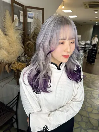 ミディアム 植田 /エクステ /ブリーチ/髪質改善のヘアスタイル