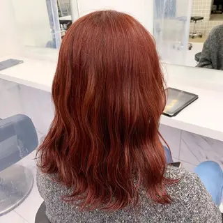 ミディアム カラー パーマ ヘアアレンジ ネイル マツエク・マツパ neon hair所属・🩵 JURI🩵のヘアスタイル