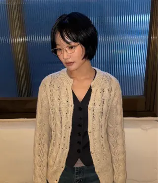 ショート riria/ボブ /ブラウンカラー🎀のヘアスタイル