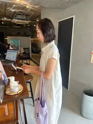 ミディアム 石原 実のヘアスタイル