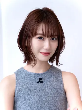 ショート カラー 渋谷ボブ/レイヤー ボブ田中航平のヘアスタイル