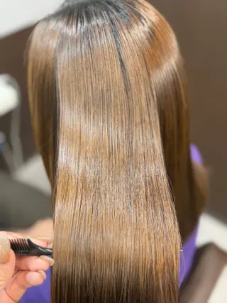 ミディアム 韓国×髪質改善カラー 💎hinaのヘアスタイル