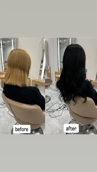 セミロング 濱川響太レディース カットモデルのヘアスタイル