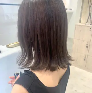 ミディアム ボブ/美髪矯正 /佐藤　奈巳のヘアスタイル