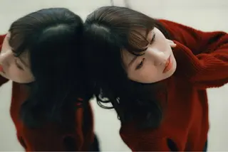 セミロング カラー パーマ 川間 将彦のヘアスタイル