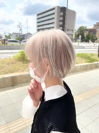 ショート カラー 似合わせスタイル 岡田勇哉のヘアスタイル