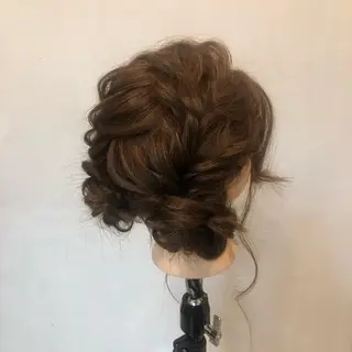 セミロング ヘアアレンジ ボブ得意 🤍山内　飛鳥🤍のヘアスタイル