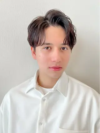 ショート パーマ メンズ 韓国レイヤー🇰🇷 韓国研修◎渋谷カイトのヘアスタイル