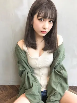 ミディアム カラー ANGELICA 難波店のヘアスタイル
