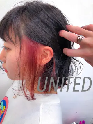 ショート カラー ヘアアレンジ 💕STANCE 満足仕上げ💕のヘアスタイル