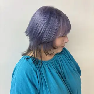 セミロング カラー Ren. 🦋デザインカラーのヘアスタイル