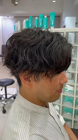 ショート パーマ メンズ 【メンズ特化】 池田大成✂︎のヘアスタイル