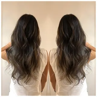 ロング カラー ブリーチカラー🌈 石垣翔太のヘアスタイル