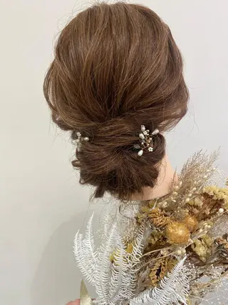 セミロング ヘアアレンジ marju銀座 マージュギンザのヘアスタイル