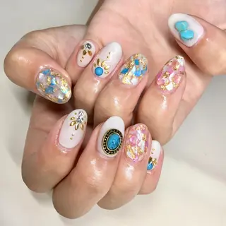 ロング キッズ ネイル マツエク・マツパ 福田 加奈のネイルデザイン