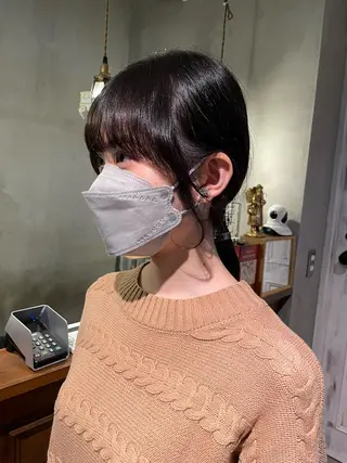 ミディアム 中村 彩乃のヘアスタイル